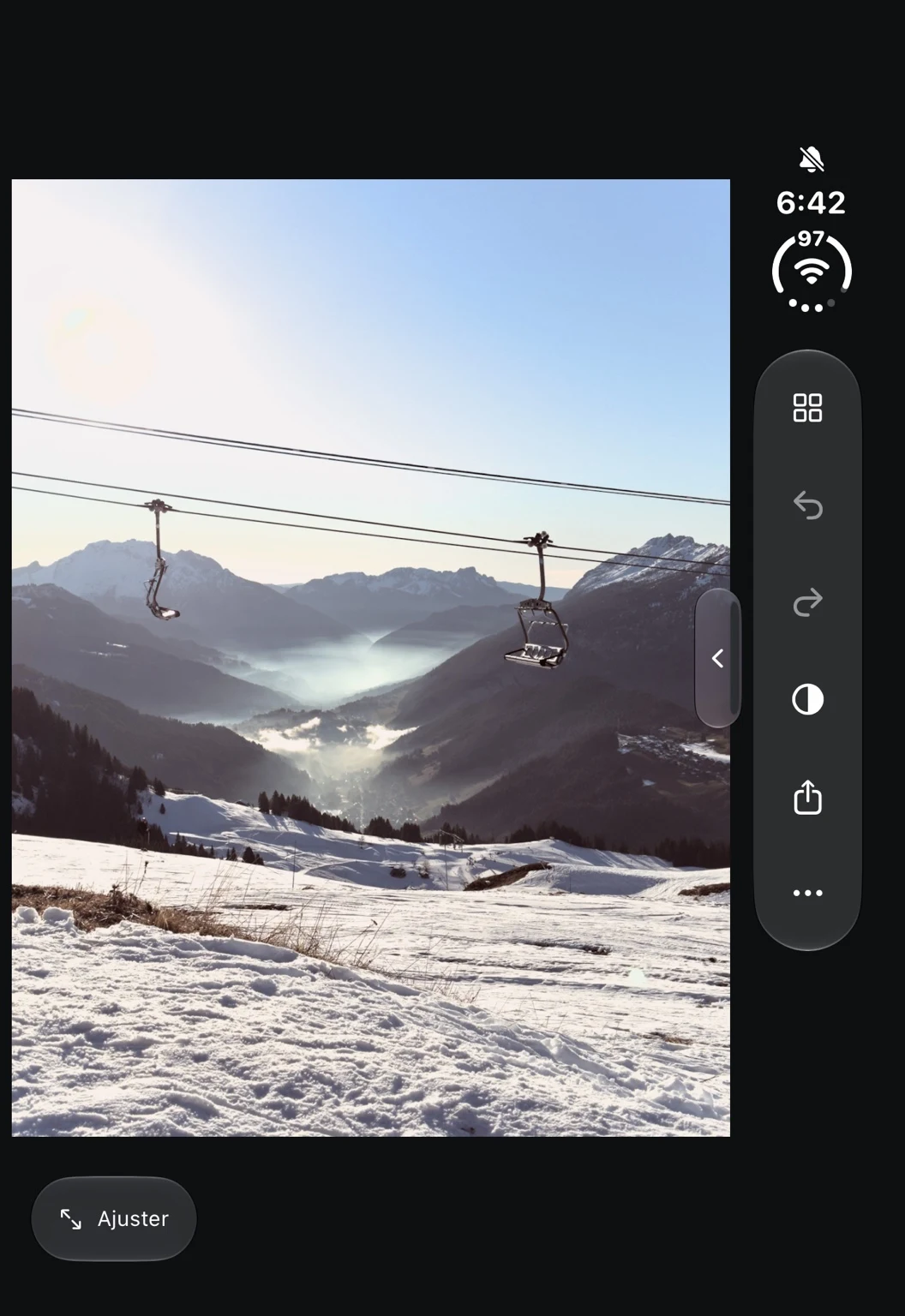 Your image in view, with tools close at hand.