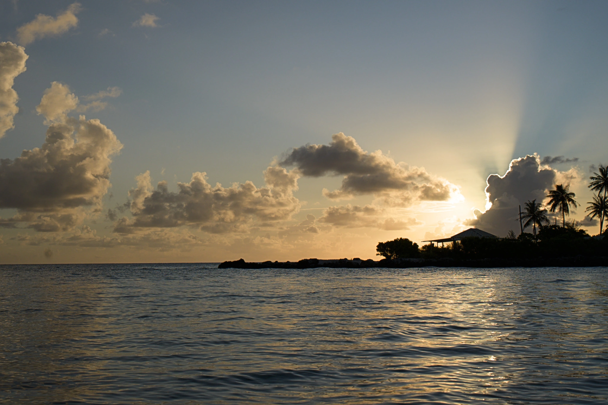 Before: seascape at sunset